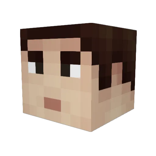 jakehop Minecraft avatar head, 3D render