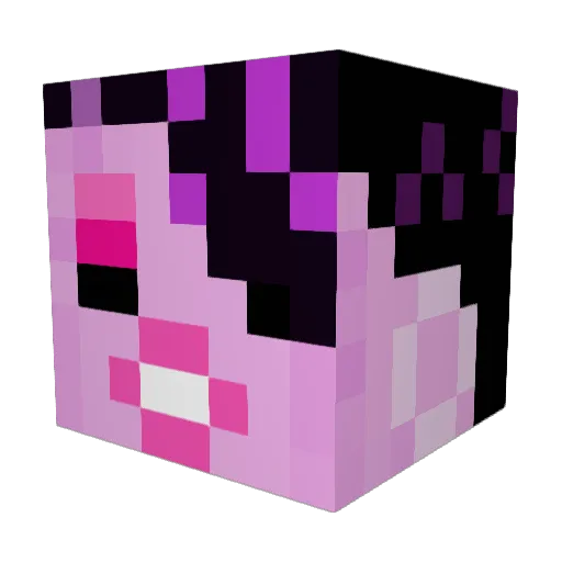 jakeighh Minecraft avatar head, 3D render