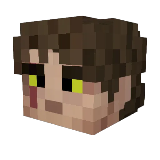 jakeisjesus Minecraft avatar head, 3D render