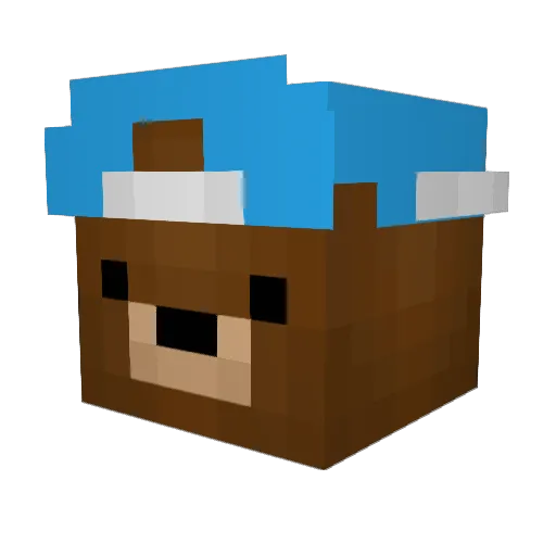 jakejg Minecraft avatar head, 3D render