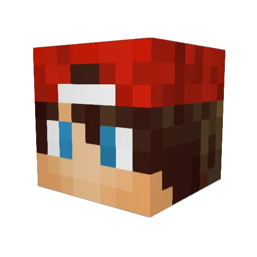 jakeman500 Minecraft avatar head, 3D render