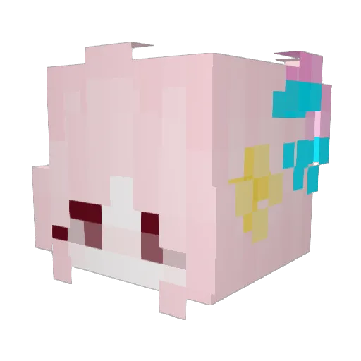 jakemountainman Minecraft avatar head, 3D render