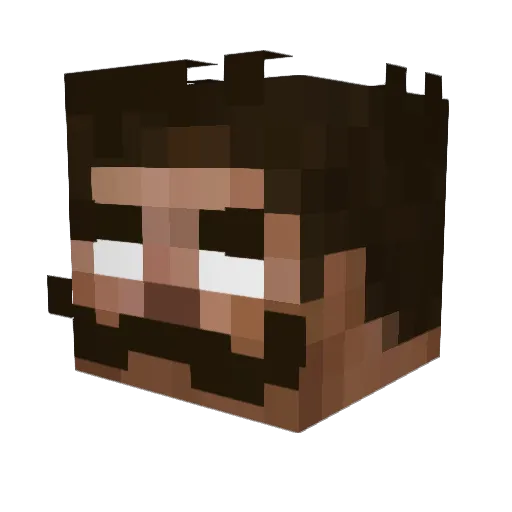 jakemxz Minecraft avatar head, 3D render