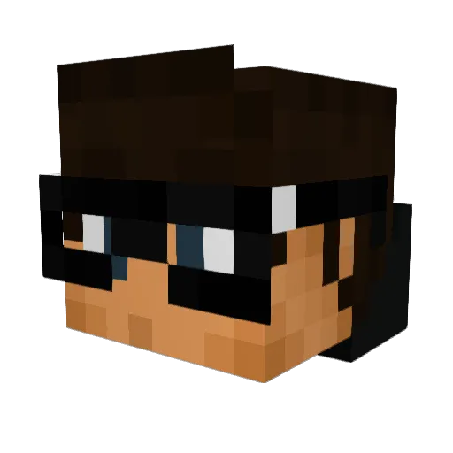 jakeplays22 Minecraft avatar head, 3D render