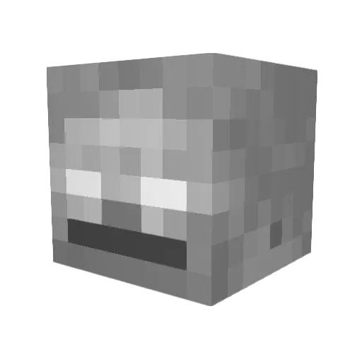 jaker32 Minecraft avatar head, 3D render