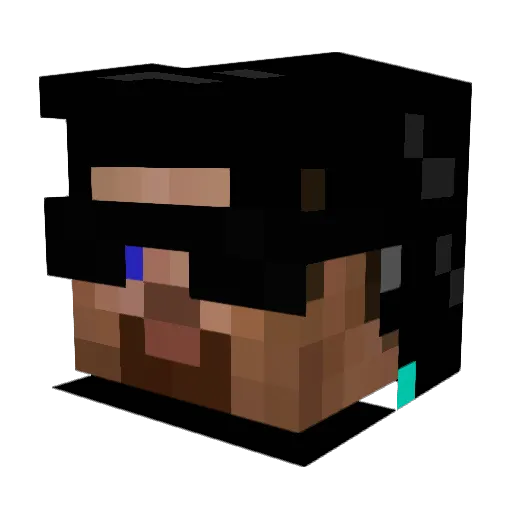 jakerc123 Minecraft avatar head, 3D render