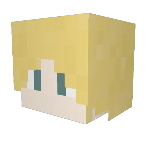 jakesasleep_ Minecraft avatar head, 3D render