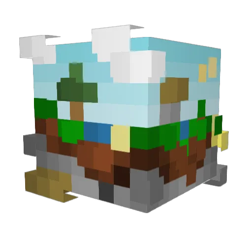jakethewise Minecraft avatar head, 3D render