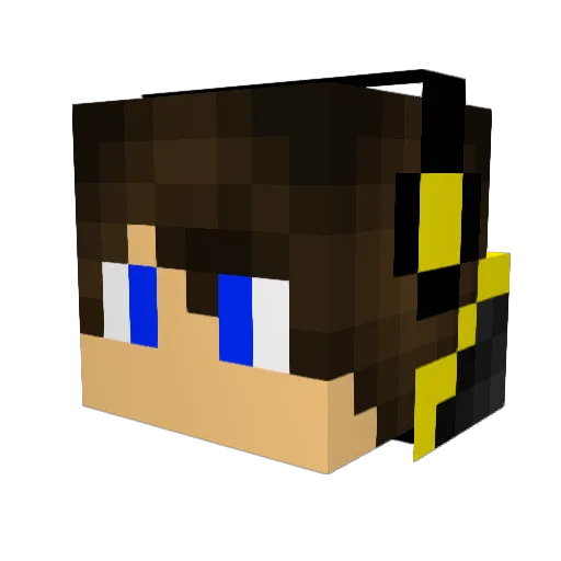 jakey12321 Minecraft avatar head, 3D render