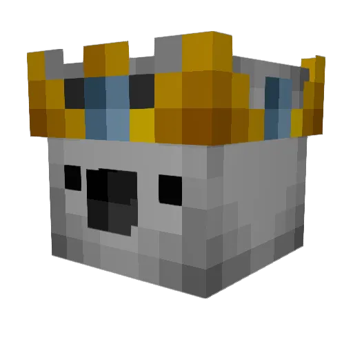 jakey_spud Minecraft avatar head, 3D render