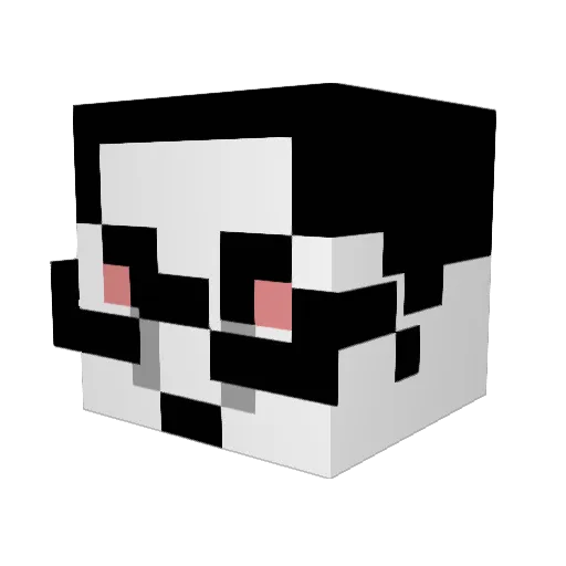 jakeydraws Minecraft avatar head, 3D render
