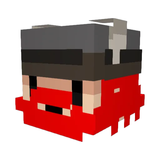 jakeylf Minecraft avatar head, 3D render