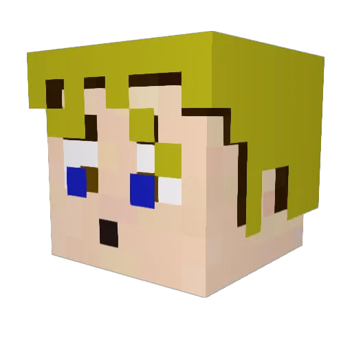 jakeynotfound Minecraft avatar head, 3D render