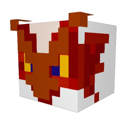 jakidmaffa Minecraft avatar head, 3D render