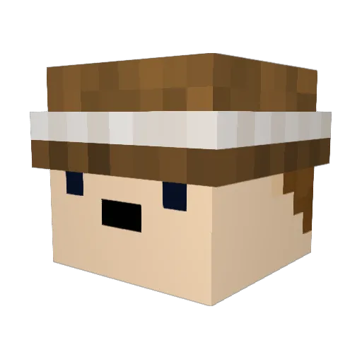 jakke_muggen Minecraft avatar head, 3D render