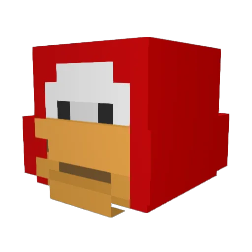 jako6MC Minecraft avatar head, 3D render