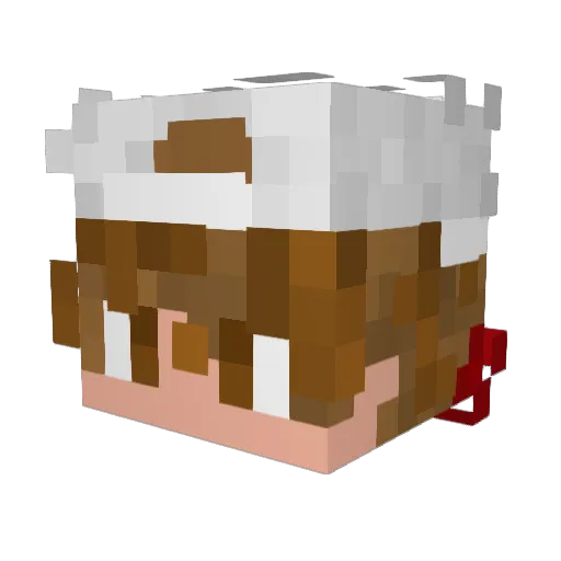 jakob_calvin Minecraft avatar head, 3D render