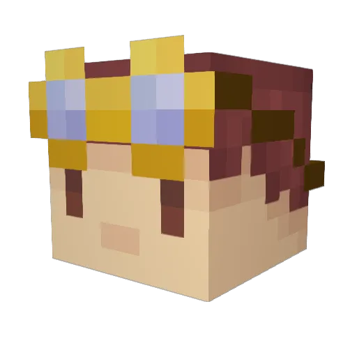 jakobee2010 Minecraft avatar head, 3D render