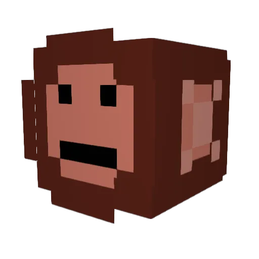 jakobg04 Minecraft avatar head, 3D render