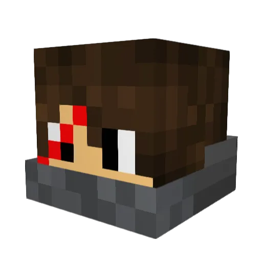 jakobk10 Minecraft avatar head, 3D render
