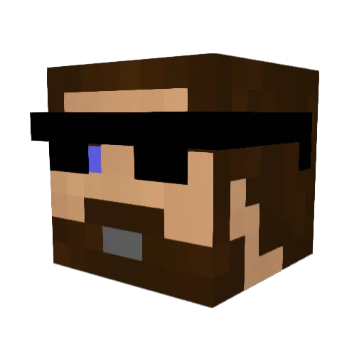 jakobriis7 Minecraft avatar head, 3D render