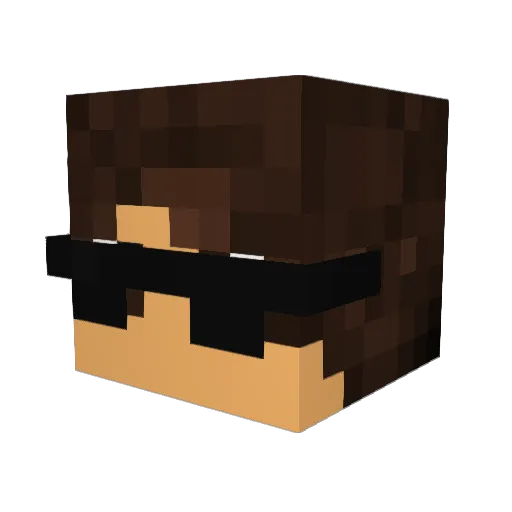 jakobsho Minecraft avatar head, 3D render