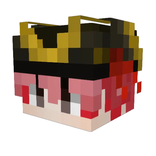 jakowik Minecraft avatar head, 3D render