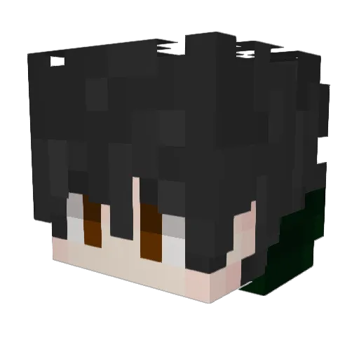 jakrrrrrrr Minecraft avatar head, 3D render