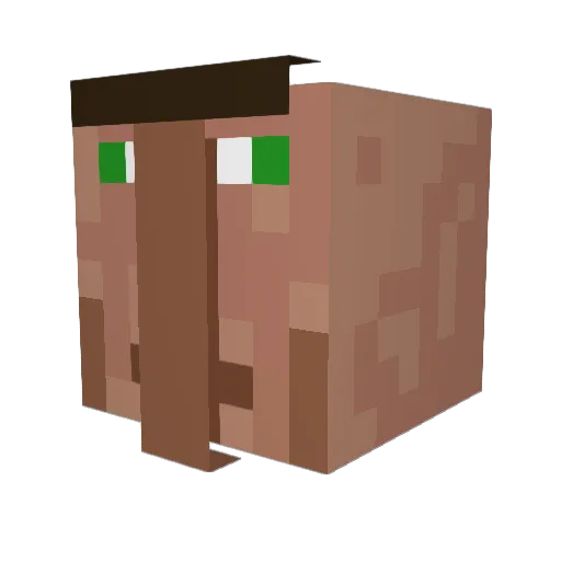 jakuboz Minecraft avatar head, 3D render