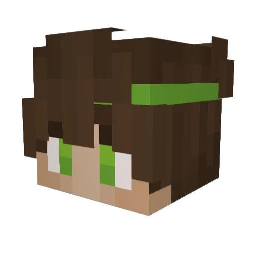 jakw Minecraft avatar head, 3D render
