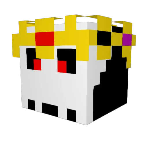 jakxtra Minecraft avatar head, 3D render