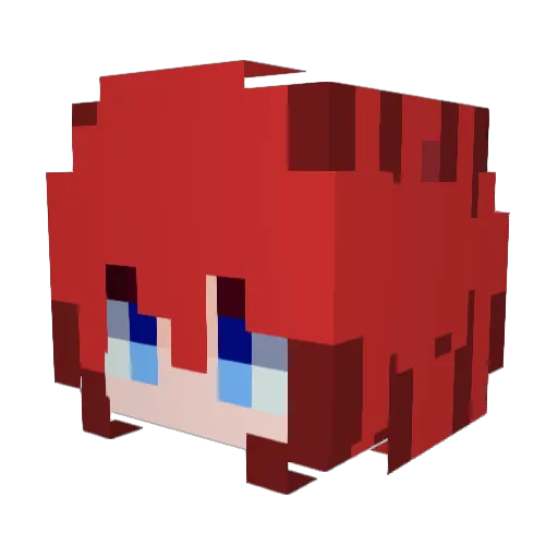 jakypoo Minecraft avatar head, 3D render
