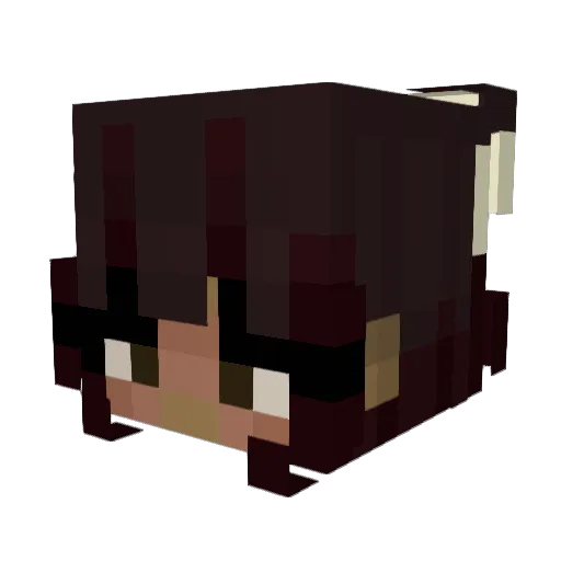 jalabean Minecraft avatar head, 3D render