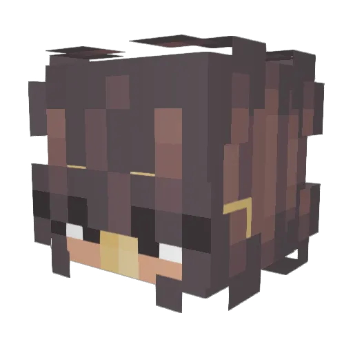 jaleeva Minecraft avatar head, 3D render