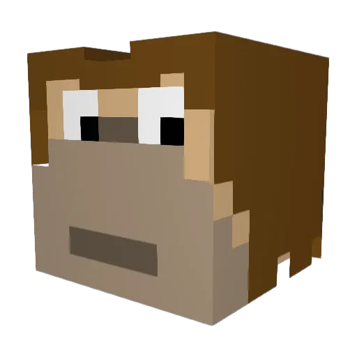 jalego123 Minecraft avatar head, 3D render