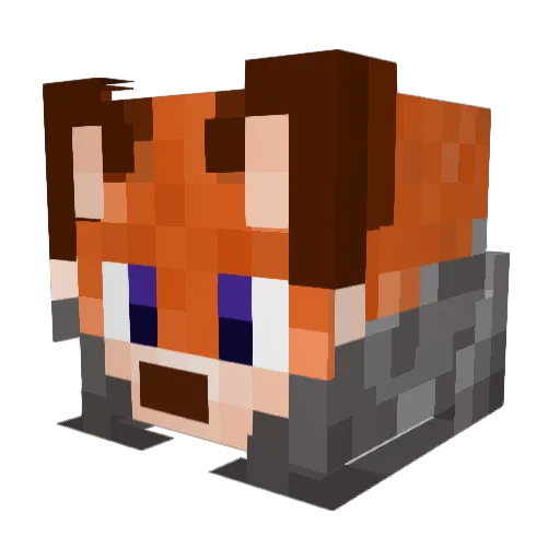 jalenfox1 Minecraft avatar head, 3D render