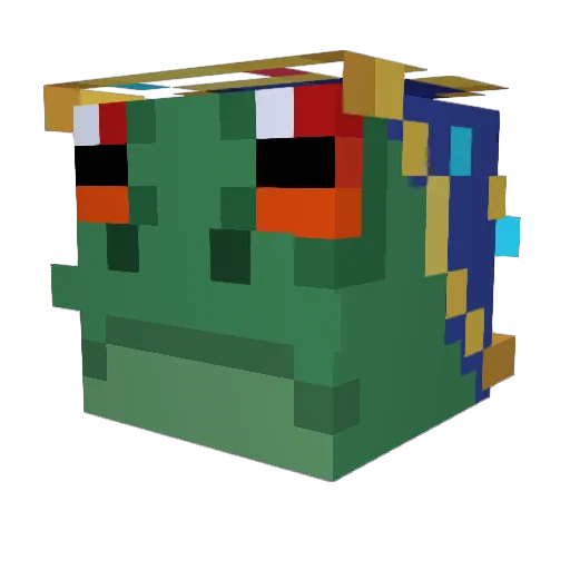 jalerin Minecraft avatar head, 3D render