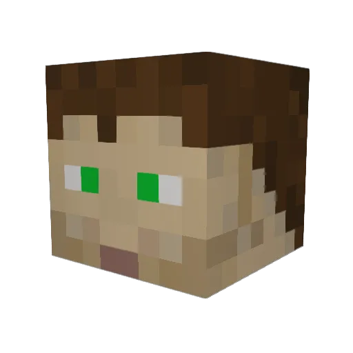 jalindro Minecraft avatar head, 3D render
