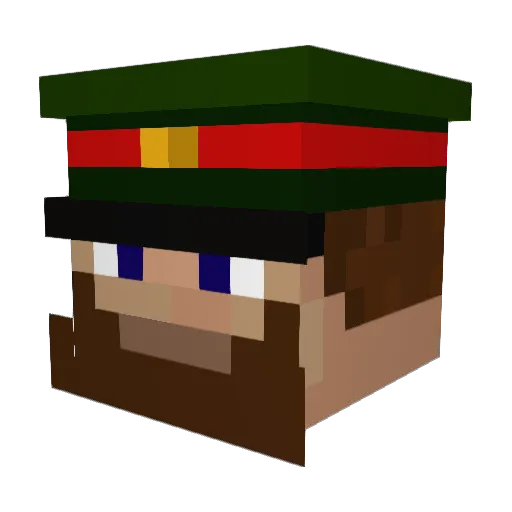 jallen12 Minecraft avatar head, 3D render