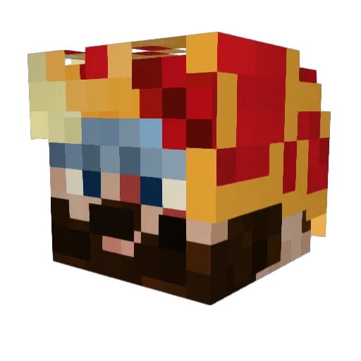jalli69 Minecraft avatar head, 3D render