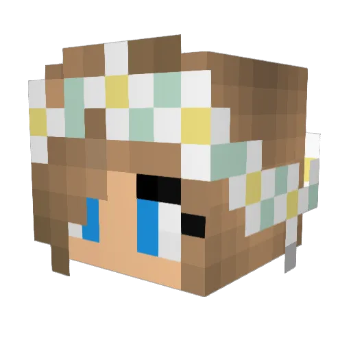 jallvin Minecraft avatar head, 3D render