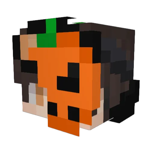 jam12x Minecraft avatar head, 3D render