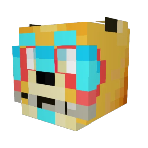 jama63 Minecraft avatar head, 3D render