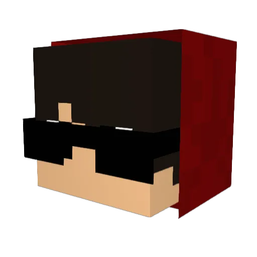 jamaicanwarrior Minecraft avatar head, 3D render