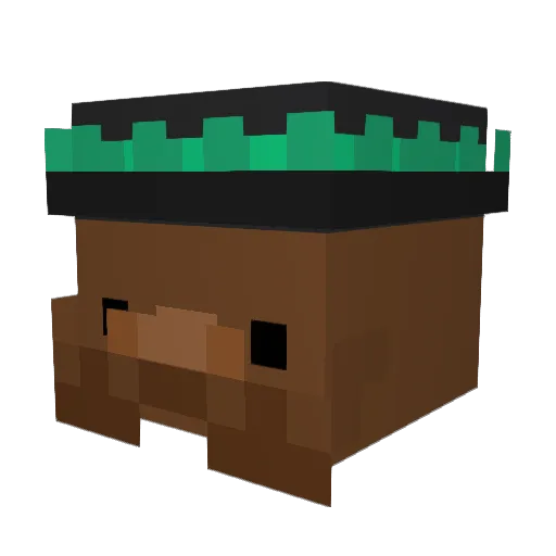 jamamamama Minecraft avatar head, 3D render