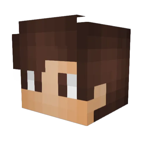 jamantapip Minecraft avatar head, 3D render