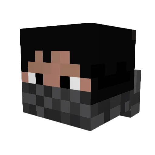 jamarie Minecraft avatar head, 3D render