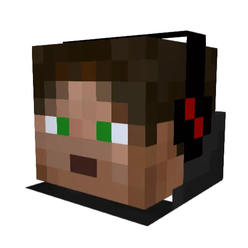 jamba289 Minecraft avatar head, 3D render
