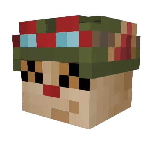 jambeast Minecraft avatar head, 3D render