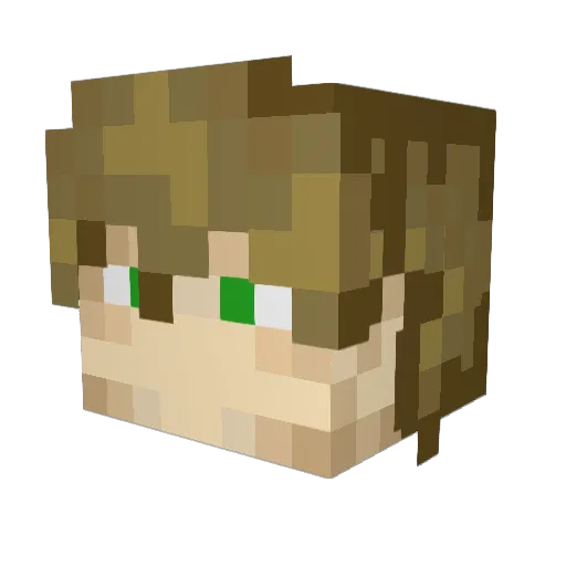 jamblox Minecraft avatar head, 3D render